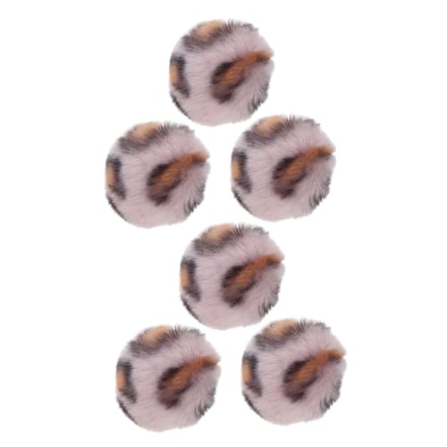 HEMOTON 6 Stück Interaktives Katzenballspielzeug katzenspielzeug Katzen Katzen zubehör mit katzenminze Kätzchen Interaktives Kätzchenspielzeug Plüsch Coffee von HEMOTON