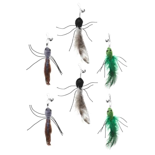 HEMOTON 6 Stück Katzenfederspielzeug Katzenspielzeug Katzenstab Aufsatz Katzenangelstab Mit Quaste Katzenhalsband Neckstab Katzenangel Ersatzkopf Katzenstab Ersatzspielzeug HEMOTON 6 Stück Katzenfederspielzeug Katzenspielzeug Katzenstab Aufsatz Katzenangelstab Mit Quaste Katzenhalsband Neckstab Katzenangel Ersatzkopf Katzenstab Ersatzspielzeug von HEMOTON