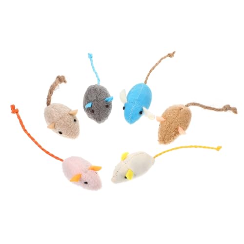 HEMOTON 6 Stück Simulierte Plüschmaus Katzenmäuse Für Hauskatzen Katze Für Hauskatzen Kätzchen Katzenminze Katzenplüschspielzeug Katzenplüschmaus Haustierspielzeug HEMOTON 6 Stück Simulierte Plüschmaus Katzenmäuse Für Hauskatzen Katze Für Hauskatzen Kätzchen Katzenminze Katzenplüschspielzeug Katzenplüschmaus Haustierspielzeug von HEMOTON