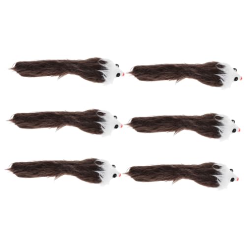 HEMOTON 6 Stück Teiliges Katzenspielzeug mit Quietscher Weiche Plüsch Mäuse mit Katzenminze für Kätzchen Interaktives für Katzen und Kratzen HEMOTON 6 Stück Teiliges Katzenspielzeug mit Quietscher Weiche Plüsch Mäuse mit Katzenminze für Kätzchen Interaktives für Katzen und Kratzen von HEMOTON