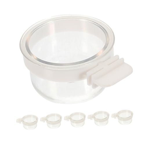 HEMOTON 6 Stück Transparente Vogelfutterbehälter für Käfige Futter und Wasserschalen für Wellensittiche und Papageien Platzsparend mit Abfallreduzierung HEMOTON 6 Stück Transparente Vogelfutterbehälter für Käfige Futter und Wasserschalen für Wellensittiche und Papageien Platzsparend mit Abfallreduzierung von HEMOTON
