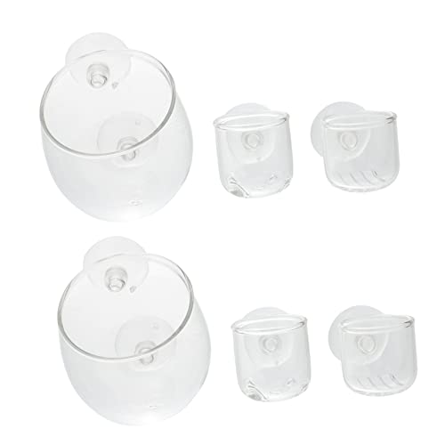 HEMOTON 6Stücke Aquarium Pflanzenbecher mit Löchern Wasserpflanzer für Aquarienpflanzen und Schwimmpflanzen Transparentes Design Langlebig für Fischbecken von HEMOTON