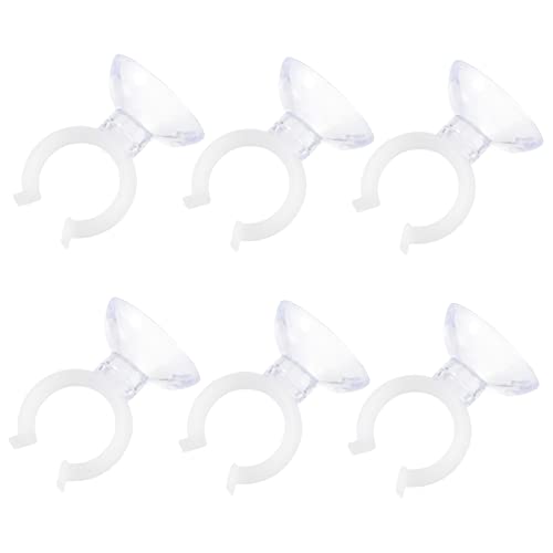 HEMOTON 6stücke Teiliges Aquarium Wasserrohrhalterung Acryl Rohrklemmen Mit Saugnapf Für Schläuche Feste Halterung Für Aquarien Und Fischbehälter von HEMOTON