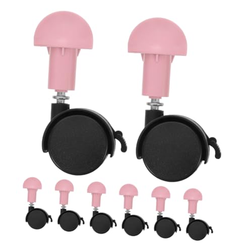 HEMOTON 8 Stück Teiliges Katzenkäfig Lenkrollen für Haustierkäfige Geräuschreduzierende Langlebige Transportrollen Schwenkbare Pet Casters für Verstellbare Indoor Katzengehege von HEMOTON