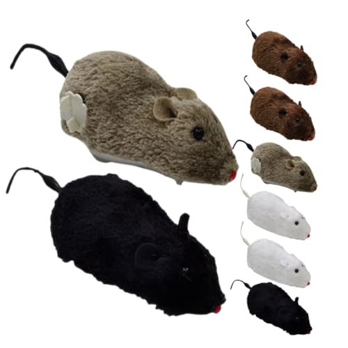 HEMOTON 8 Stück Teiliges Wind Up Mäuse für Katzen Interaktives Katzenspielzeug mit Realistischem Design für Drinnen Fördert Bewegung und Spielspaß HEMOTON 8 Stück Teiliges Wind Up Mäuse für Katzen Interaktives Katzenspielzeug mit Realistischem Design für Drinnen Fördert Bewegung und Spielspaß von HEMOTON