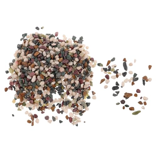 HEMOTON Aquariensand Aquarium Gartenfelsen Dekorationen Für Aquarien Aquariensubstrat Für Lebende Pflanzen Gemischter Strandstein Fisch Kies Glo Fischkies Sukkulente Pflanzer Kiesel von HEMOTON