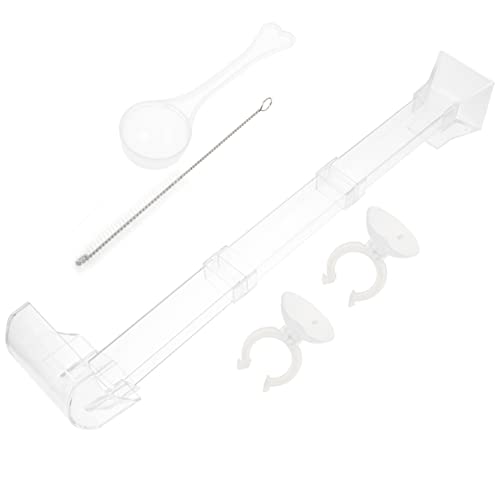 HEMOTON Aquarium Futterrohr für Garnelen und Fische Transparentes Futtergeschirr für Füttern zu Reinigen für Aquarien Futterspender von HEMOTON