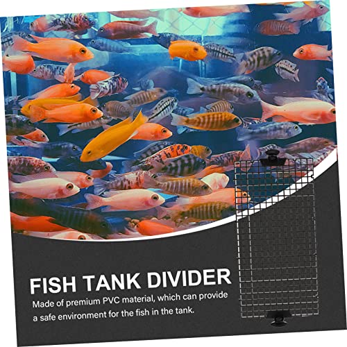 HEMOTON Aquarium Trennwand Teiliges Set aus Langlebigem mit Saugnäpfen Hochtransparentes Isolationsgitter für Fischaufzucht Installieren Geeignet für Zuchtbecken und Plattformen von HEMOTON