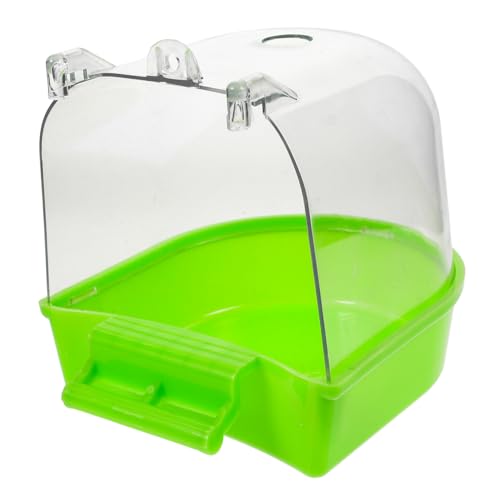 HEMOTON Papageienbadebox Vogelbad Für Käfig Hängende Vogelbadewanne Aus Kunststoff Einfach Zu Reinigen Verwenden Für Papageien Und Andere Vögel Zum Baden r Wärmeableitung von HEMOTON