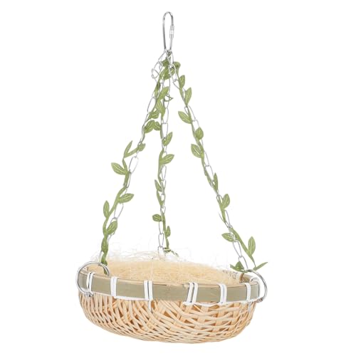 HEMOTON Bamboo Woven Bird Nest für Außenbereich Hängendes Papageienbett Geeignet für Wellensittiche Kanarienvögel Nymphensittiche und Andere Vögel Handgefertigt aus Natürlichem HEMOTON Bamboo Woven Bird Nest für Außenbereich Hängendes Papageienbett Geeignet für Wellensittiche Kanarienvögel Nymphensittiche und Andere Vögel Handgefertigt aus Natürlichem von HEMOTON