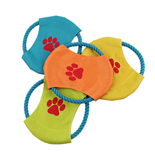 HEMOTON Bissfestes Weiches Hundespielzeug Flugscheibe für Training und Apportieren Robust und Leicht Geeignet für Retriever Samojede Welpen Outdoor und Indoor Spielspaß von HEMOTON