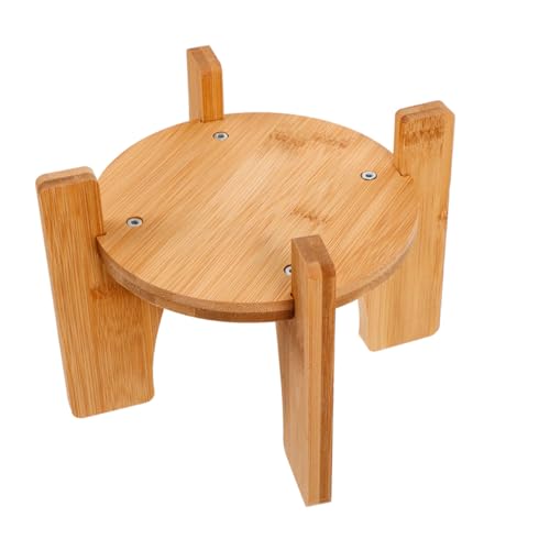 HEMOTON Blumentopf Basishalter Aus Holz Topfpflanzen Display Hoher Pflanzenständer Blumentopfständer Pflanzgefäß Displayständer Garten Blumentopf Gestell Blumensockel von HEMOTON