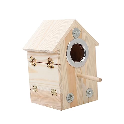 HEMOTON Box Papageien Inkubator Käfig Vogel Wellensittich Eule Haustier Vogelhaus Papagei Feeder Huhn Vogel Nest Käfige Träger Wellensittich Vogelhaus Liebe Vogelhaus Ratte Vögel von HEMOTON