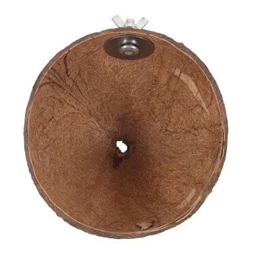 HEMOTON Coconuts Shell Bird Nest für Wellensittiche Natürliches Vogelhaus aus Kokosnussschale Nistplatz für Papageien zu Transportieren Verwenden HEMOTON Coconuts Shell Bird Nest für Wellensittiche Natürliches Vogelhaus aus Kokosnussschale Nistplatz für Papageien zu Transportieren Verwenden von HEMOTON