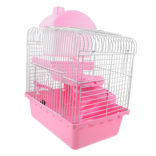 HEMOTON Doppelstock Hamsterkäfig Mehrzweck Hamsterburg mit Großem Platzangebot Atmungsaktivem Design für Hamster und Chinchillas zu Reinigen HEMOTON Doppelstock Hamsterkäfig Mehrzweck Hamsterburg mit Großem Platzangebot Atmungsaktivem Design für Hamster und Chinchillas zu Reinigen von HEMOTON