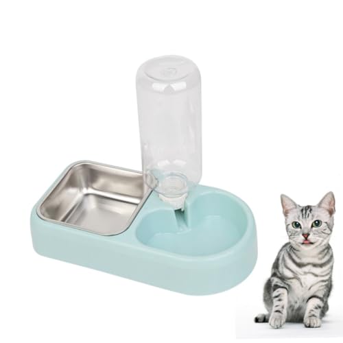 HEMOTON Doppelschüssel Haustier Wasserspender Automatische Tränke Für Hunde Und Katzen Rutschfester Futterspender Aus Edelstahl in Blau Für Und Hygiene Für Zuhause Und Tierhandlungen HEMOTON Doppelschüssel Haustier Wasserspender Automatische Tränke Für Hunde Und Katzen Rutschfester Futterspender Aus Edelstahl in Blau Für Und Hygiene Für Zuhause Und Tierhandlungen von HEMOTON