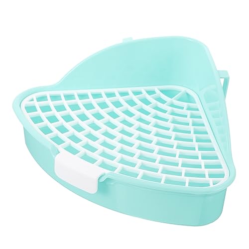 HEMOTON Eckige Tier Toilette für Kleintiere Plastik Katzentoilette für Kaninchen Hamster und Meerschweinchen für Sauberes und Training von HEMOTON