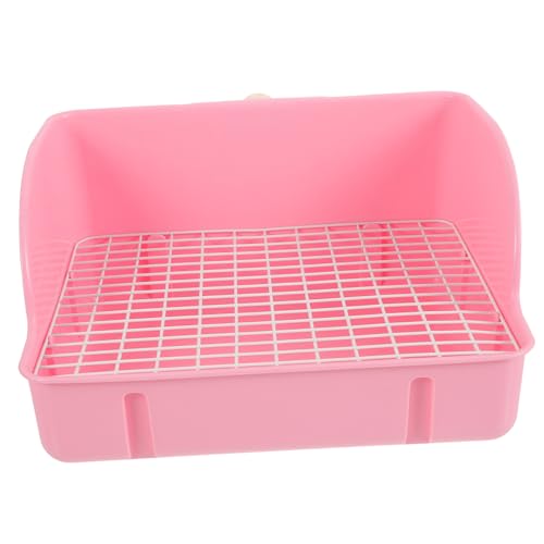 HEMOTON Ecktoilette für Kaninchen Große Leichte Kaninchentoilette mit Abnehmbarem Design für Zuhause und Garten Einfache Robust und Spritzwassergeschützt von HEMOTON