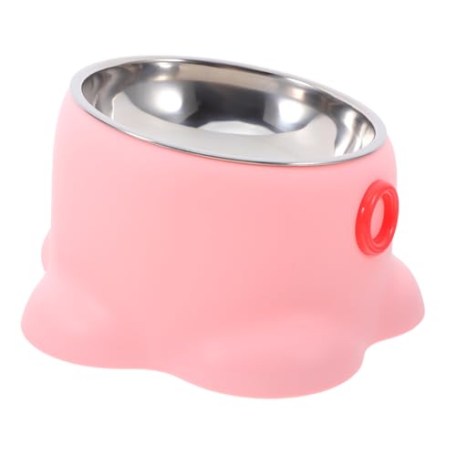 HEMOTON Edelstahl Futternapf Für Haustiere Anti Rollover Katzennapf Katzenfutternapf Kleiner Hundewassernapf Katzenfutternapf Hundenäpfe Edelstahl Kippsicherer Katzenwassernapf von HEMOTON