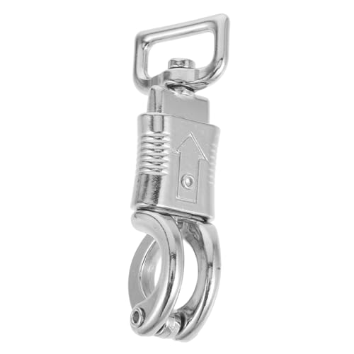 HEMOTON Edelstahl Panikhaken mit Federmechanismus für Pferde Zubehör Schneller Verschluss Vielseitiger Führstrick Clip für Sicheres Reiten und Outdoor Pferdesport HEMOTON Edelstahl Panikhaken mit Federmechanismus für Pferde Zubehör Schneller Verschluss Vielseitiger Führstrick Clip für Sicheres Reiten und Outdoor Pferdesport von HEMOTON