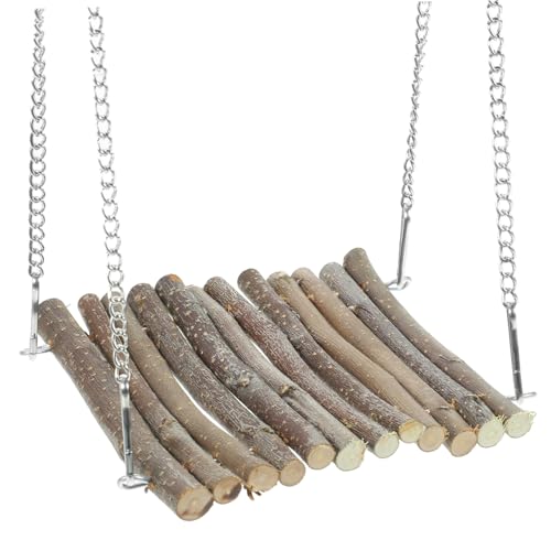 HEMOTON Eidechsen Hängematte aus Holz für Reptilien Kletterspielzeug für Bartagamen Geckos für Käfige Design zur Erweiterung Lebensraums von HEMOTON