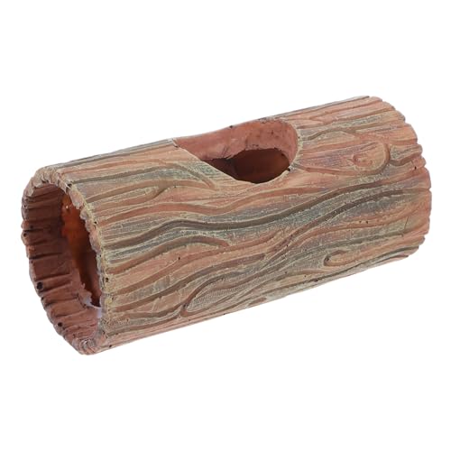 HEMOTON Eidechsenbaumloch-versteck Versteckte Höhle Bärtiges Drachenversteck Reptilienhaut Beim Gecko Versteckt Sich Reptilienprotokoll Verstecken Betta-versteck Harz Coffee von HEMOTON