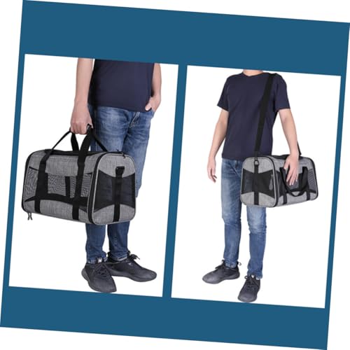 HEMOTON Faltbare Atmungsaktive Haustier transporttasche für Katzen und Hunde Tragbare Outdoor Handtasche für Reisen Camping und Ausflüge Praktische Langlebige Tragetasche von HEMOTON