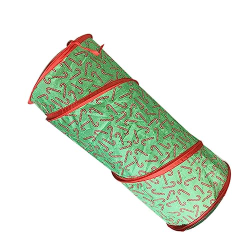 HEMOTON Faltbarer Katzentunnel aus Robustem Material Interaktiver Katzen Spieltunnel für Kätzchen Fördert Bewegung und Spielspaß Platzsparend und Sicher für Indoor Katzen von HEMOTON