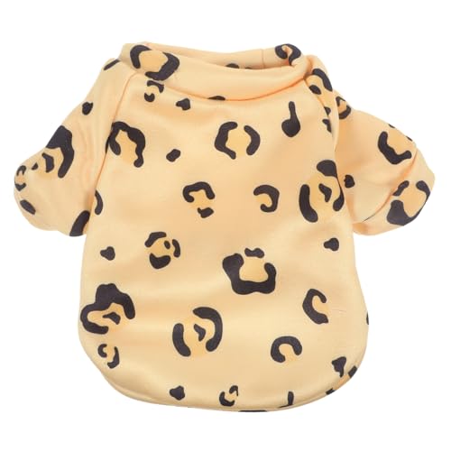 HEMOTON Kuschelige Warme Hundekleidung Für Kleine Hunde Und Katzen Fleece Gefütterter Wintermantel Bequeme Und Stylische Haustierbekleidung in Leopardenmuster Xs von HEMOTON