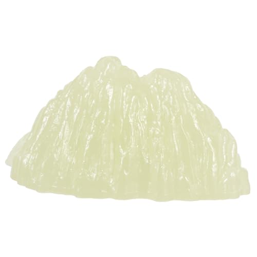 HEMOTON Fluoreszierende Steingartenlandschaft Zubehör Schwimmbad künstlich Bausatz aquariumdeko naturdeko leuchtende Steingartenstatue kleine Steingartenfigur Plastik Light Green von HEMOTON