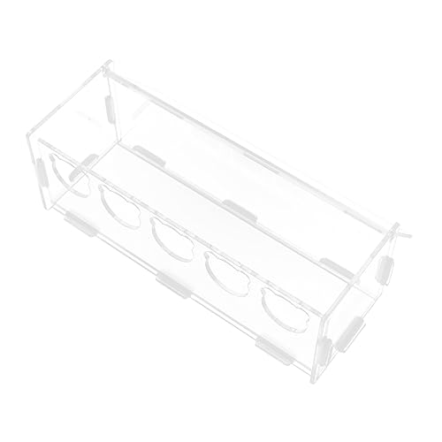 HEMOTON Fütterungsbox für Hamster und Kleintiere Transparente Futter und Wasserschale zu Reinigen Langlebiges Material für Haustiernahrung und Fütterung von HEMOTON