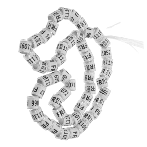 HEMOTON Fußkettchen Für Brieftauben Taubenzubehör Ringe Für Vögel Taubenbeinringe Aluminium Taubenbeinring Hühnerfußring Ringe Zur Identifizierung Von Vögeln Aluminium Kunststoff von HEMOTON