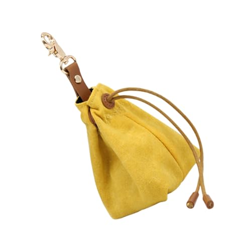 HEMOTON Futterautomat Für Haustiere Hunde -Snack -Beutel Leckerlis Für Das Hundetraining Leckerlibeutel Für Das Hundetraining Tasche Für Hundeleckereien Hundebeutel Segeltuch Yellow von HEMOTON