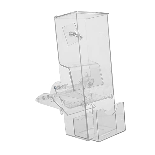 HEMOTON Futterautomat Papagei Container klein Hängenden Vogelhäuschen groß Vogelfütterungsmaschine Vogelhäuschen im Käfig automatischer Vogelfutterspender Acryl Transparent HEMOTON Futterautomat Papagei Container klein Hängenden Vogelhäuschen groß Vogelfütterungsmaschine Vogelhäuschen im Käfig automatischer Vogelfutterspender Acryl Transparent von HEMOTON