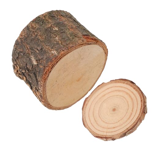 HEMOTON Futternapf für Haustiere füttern Wasser Schüssel klein Haustier futterstation Hamsterfutterstation aus Holz Futternapf für Hamster Futterautomat für Hamster Rattenfutter Massivholz von HEMOTON