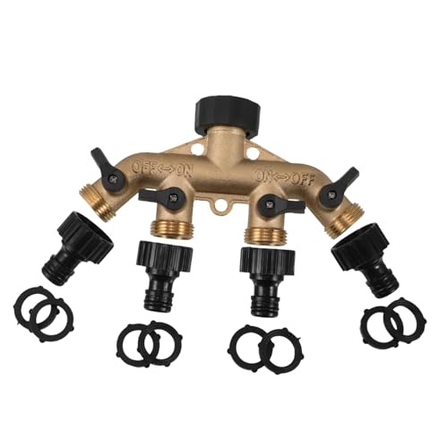 HEMOTON Gartenschlauch Splitter Wasserleitungsverteiler für Effektive Gartenbewässerung Kompatibel mit Anschlüssen Langlebig und Vielseitig Einsetzbar HEMOTON Gartenschlauch Splitter Wasserleitungsverteiler für Effektive Gartenbewässerung Kompatibel mit Anschlüssen Langlebig und Vielseitig Einsetzbar von HEMOTON