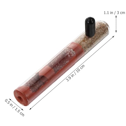 HEMOTON Glas ameisenzucht röhrchen aus Hochwertigem Glas Langlebiges Zubehör für Ameisenhaltung Transparente Neströhre mit Doppeltem Bambusabschnitt für Ameisenfarm und Formicarium von HEMOTON