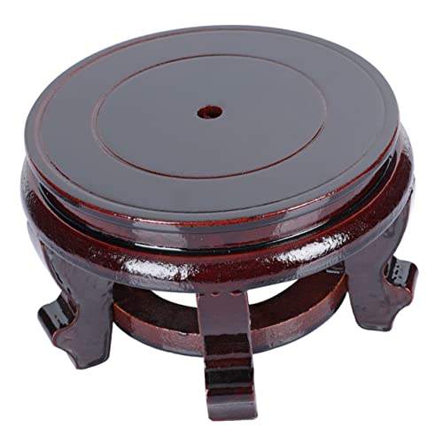 HEMOTON Grundhalterung aus Holz Riser anzeigen Aquarium dekorativ blumenbank zimmerpflanzen Präsentationsständer für Ornamenthalter Pflanzen Terrarium Holzständer von HEMOTON