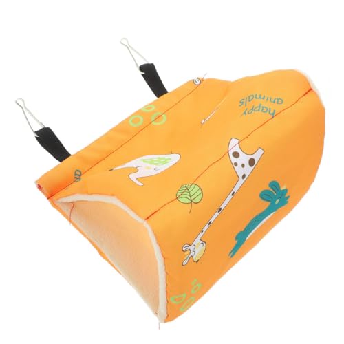 HEMOTON Hängematte für Kleine Kuschelige Baumwollhütte für Kleintiere Atmungsaktiv und Warm für Käfige und Wintermonate Praktische Tierunterkunft von HEMOTON