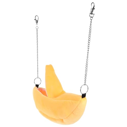 HEMOTON Hängende Hamster Hängematte aus Weichem Lint Banane Form Swing Bett für Kleine Haustiere Strapazierfähige und Sichere Kleintier Hängematte für Hamster Ratten und Meerschweinchen HEMOTON Hängende Hamster Hängematte aus Weichem Lint Banane Form Swing Bett für Kleine Haustiere Strapazierfähige und Sichere Kleintier Hängematte für Hamster Ratten und Meerschweinchen von HEMOTON