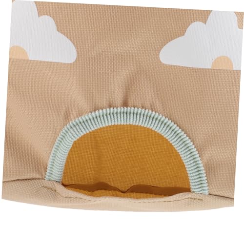 HEMOTON Hängender Heusack für Kleintiere Atmungsaktiver Futtersack aus Platzsparender Heufutterhalter für Meerschweinchen Kaninchen und Hamster Leicht Faltbar und Langlebig von HEMOTON