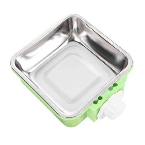 HEMOTON Hängender Hundenapf Hundenäpfe Haustier Futternapf Welpenfutternapf Hundebox Wassernapf Katzennäpfe Kätzchen Wassernapf Katzenfutternäpfe Hundebox Näpfe Hängend Edelstahl Hellgrün von HEMOTON