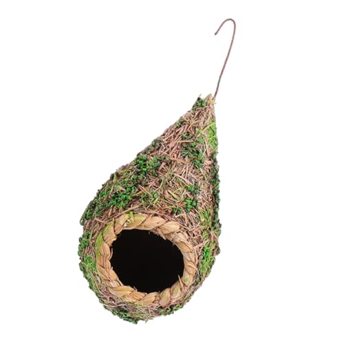 HEMOTON Hängendes Vogelhaus aus Geflochtenem Gras für Kleine Kreatives Vogelzubehör für Einen Gemütlichen Rückzugsort im Garten und Langlebig Züchten HEMOTON Hängendes Vogelhaus aus Geflochtenem Gras für Kleine Kreatives Vogelzubehör für Einen Gemütlichen Rückzugsort im Garten und Langlebig Züchten von HEMOTON