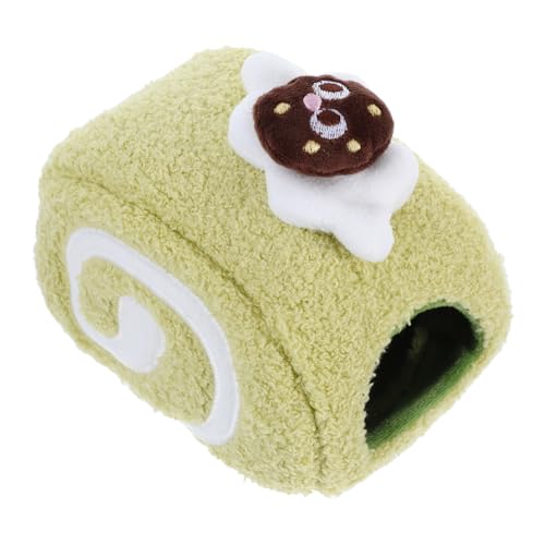 HEMOTON Hamster Baumwollnest Winterhamsterhaus Cartoon Hamster Nest Hamsterversteckhaus Hamster-aktivitätsspielzeug Lebensraum Für Hamsterverstecke Hamster Hängebett Olive Green Baumwolle von HEMOTON
