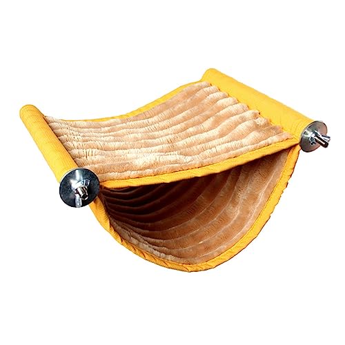 HEMOTON Hamster Hängematte aus Canvas Warmes Abnehmbares Pet Cage Bed für Kleintiere als Schwenkbare Schlafgelegenheit Geeignet für Jahreszeiten Atmungsaktiv und Bequem von HEMOTON