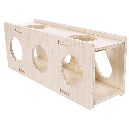HEMOTON Hamster Holz Versteck Tunnel für Kleine Nagetiere Natürliches Kauspielzeug Stabiler Unterschlupf und Aktivitätsspiel für Hamster Mäuse Rennmäuse Meerschweinchen Zubehör HEMOTON Hamster Holz Versteck Tunnel für Kleine Nagetiere Natürliches Kauspielzeug Stabiler Unterschlupf und Aktivitätsspiel für Hamster Mäuse Rennmäuse Meerschweinchen Zubehör von HEMOTON
