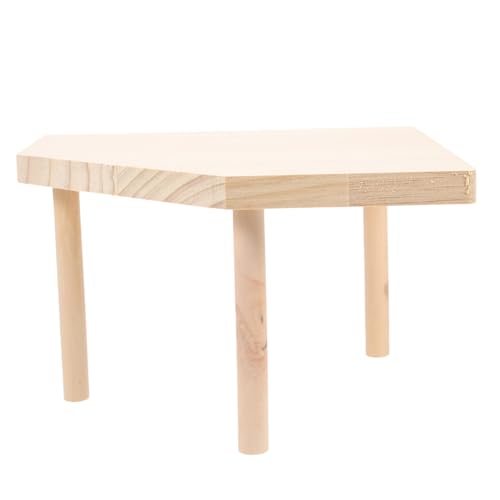 HEMOTON Hamster Holzplattform Dickes Holzstandbein Hamsterkäfig Spielstand für Kleine Haustiere Klettern Ruhen Zubehör für Hamster und Zwerghamster HEMOTON Hamster Holzplattform Dickes Holzstandbein Hamsterkäfig Spielstand für Kleine Haustiere Klettern Ruhen Zubehör für Hamster und Zwerghamster von HEMOTON