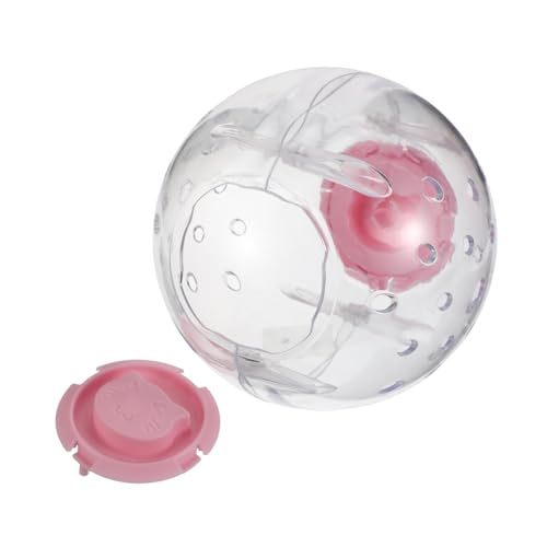 HEMOTON Hamster Laufball Haustier-übungsball Hamsterrad Aus Holz Heimtrainer Für Kleine Haustiere Hamsterspielzeug Und Zubehör Laufrad Für Haustiere Laufrad Für Hamster Plastik Rosa von HEMOTON