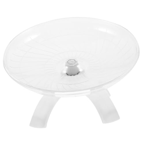 HEMOTON Hamster Laufrad Geräuschloses Laufspielzeug für Hamster Mäuse Kleine Igel für Kleintiere mit Stand Weiß für Unterhaltung und Spaß HEMOTON Hamster Laufrad Geräuschloses Laufspielzeug für Hamster Mäuse Kleine Igel für Kleintiere mit Stand Weiß für Unterhaltung und Spaß von HEMOTON