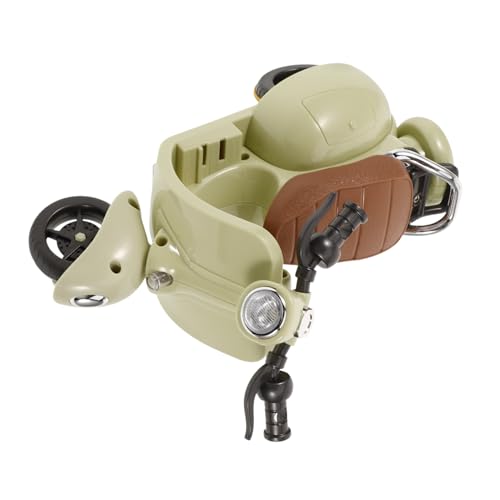 HEMOTON Hamster-Motorrad kleines Haustier Hamster Hamster zubehör Hamster Versteckspielzeug Cartoon- Hamsterspielzeug aus Kunststoff Motorrad tragen Plastik Light Green von HEMOTON